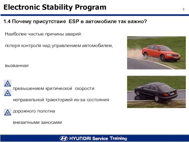 1.4 Почему присутствие ESP в автомобиле так важно?