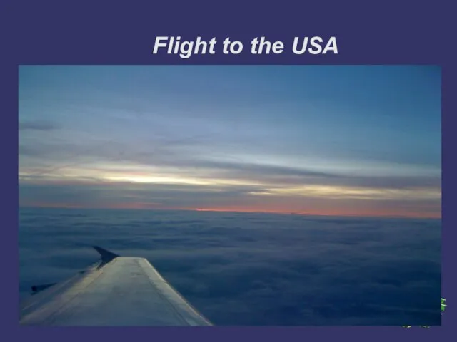 Flight to the USA