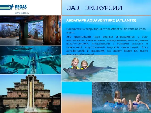 АКВАПАРК AQUAVENTURE (ATLANTIS) Находится на территории отеля Atlantis The Palm на Palm