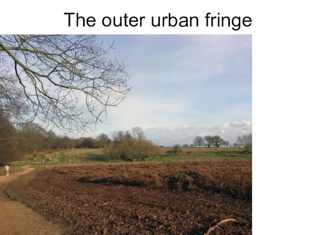 The outer urban fringe