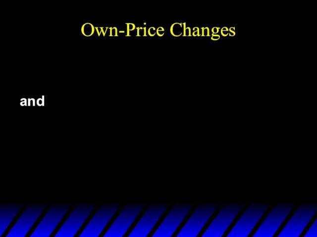 Own-Price Changes and