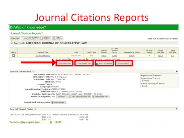 Journal Citations Reports