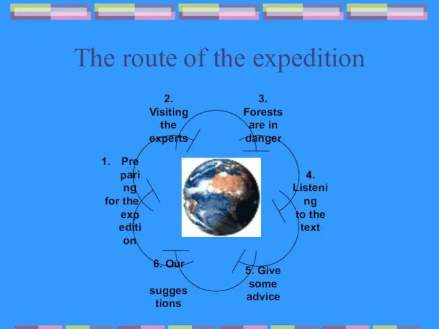 The route of the expedition