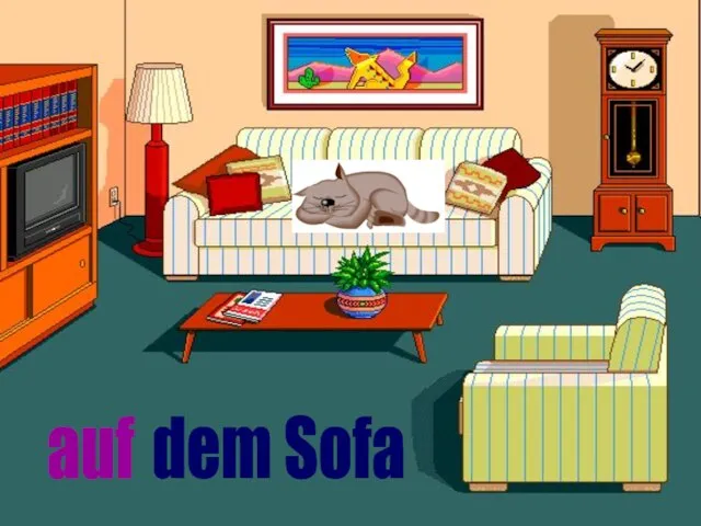 auf dem Sofa