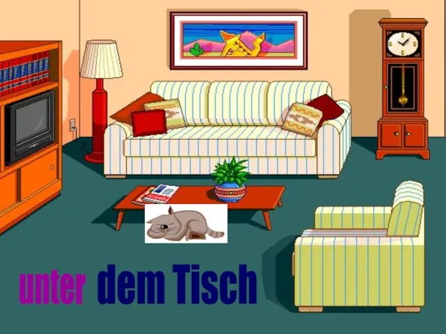 unter dem Tisch