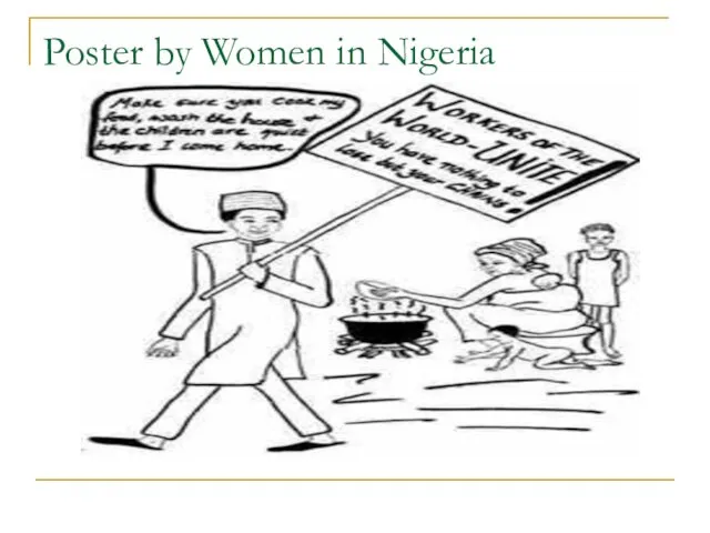 Poster by Women in Nigeria