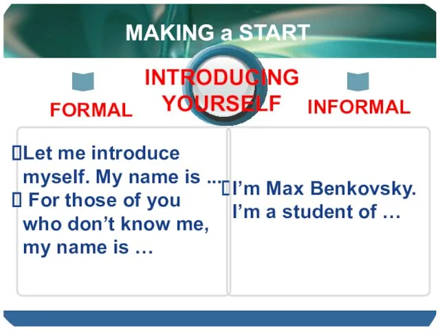 I’m Max Benkovsky. I’m a student of … Let me introduce myself.