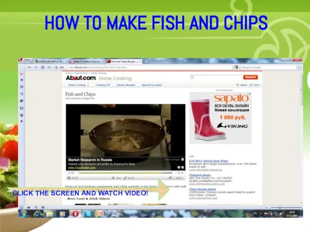 Your Description Goes Here HOW TO MAKE FISH AND CHIPS CLICK THE SCREEN AND WATCH VIDEO!