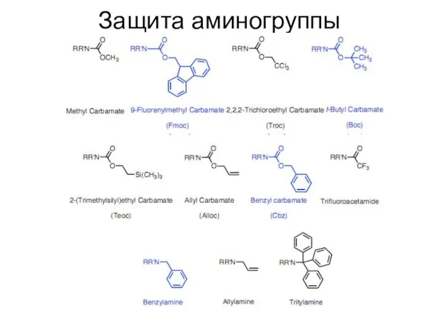 Защита аминогруппы