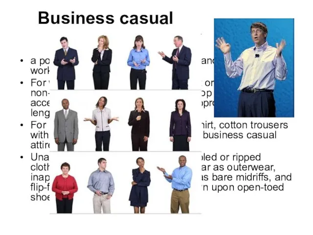 Business casual a popular dress code in professional and white-collar workplaces in