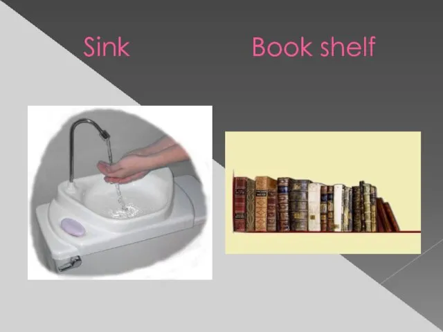 Sink Book shelf