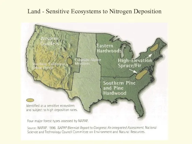 Land - Sensitive Ecosystems to Nitrogen Deposition