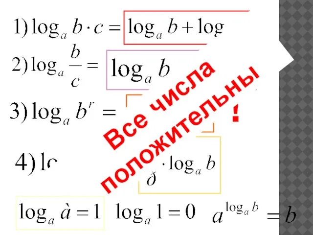 ! Все числа положительны