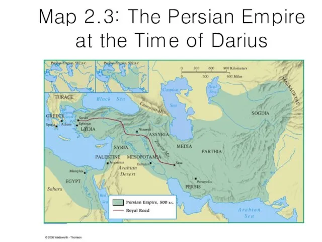 Map 2.3: The Persian Empire at the Time of Darius