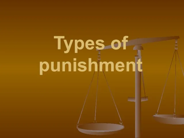 Types of punishment