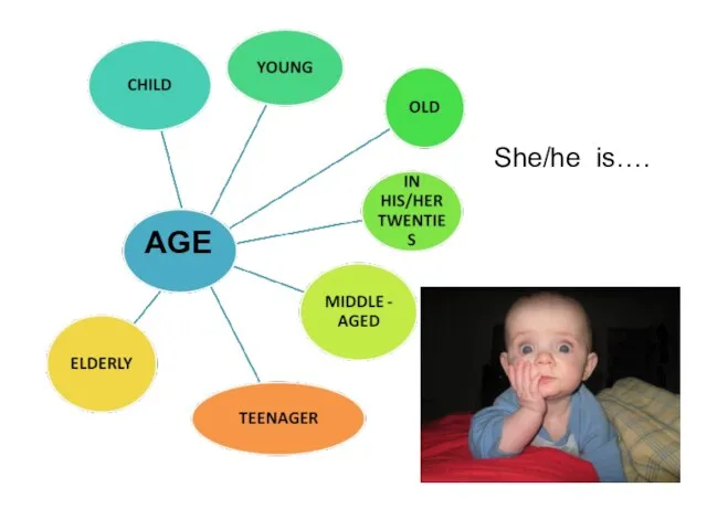 AGE She/he is….