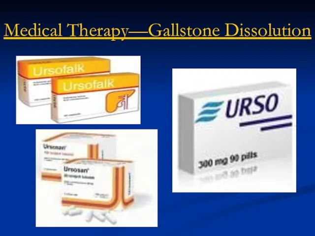 Medical Therapy—Gallstone Dissolution