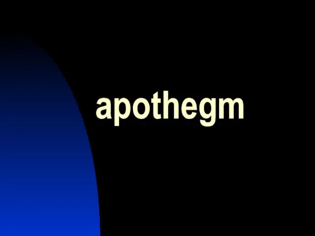 apothegm