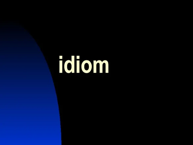 idiom