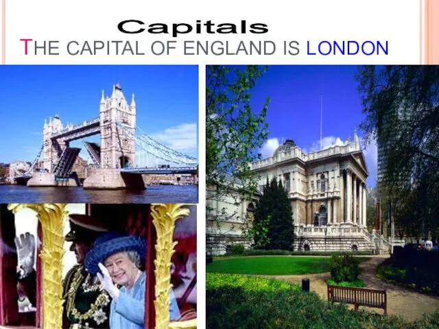 THE CAPITAL OF ENGLAND IS LONDON Capitals