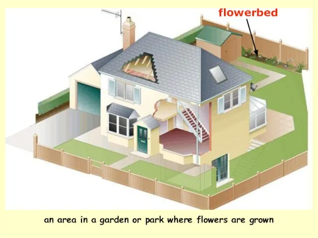 an area in a garden or park where flowers are grown flowerbed