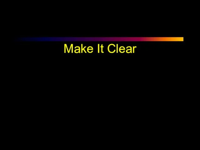 Make It Clear