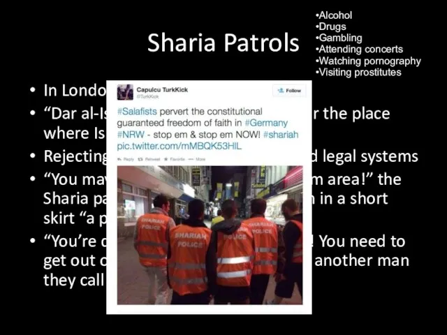 Sharia Patrols In London, Belgium, Sweden “Dar al-Islam — the House of