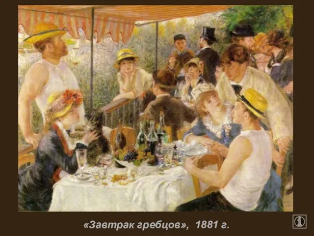 «Завтрак гребцов», 1881 г.