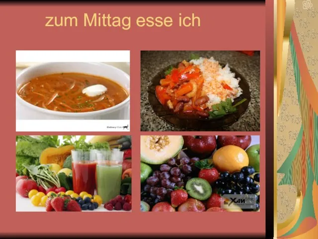 zum Mittag esse ich