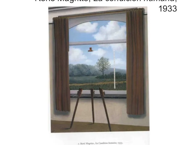 René Magritte, La condición humana, 1933