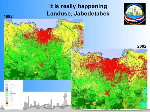 It is really happening Landuse, Jabodetabek 1992 2002