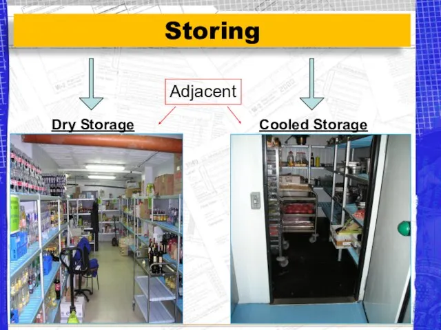 Storing Dry Storage Cooled Storage Adjacent