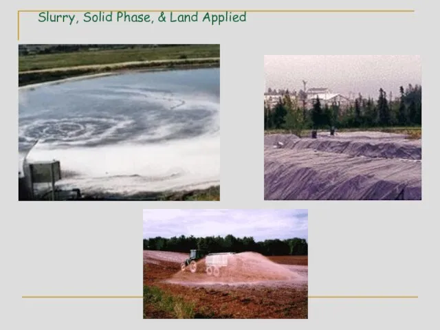 Slurry, Solid Phase, & Land Applied