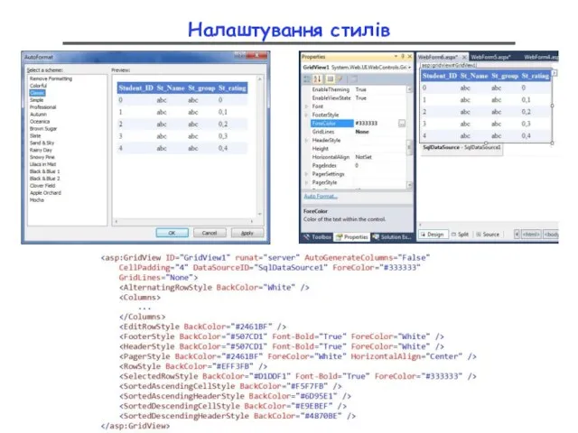 Налаштування стилів