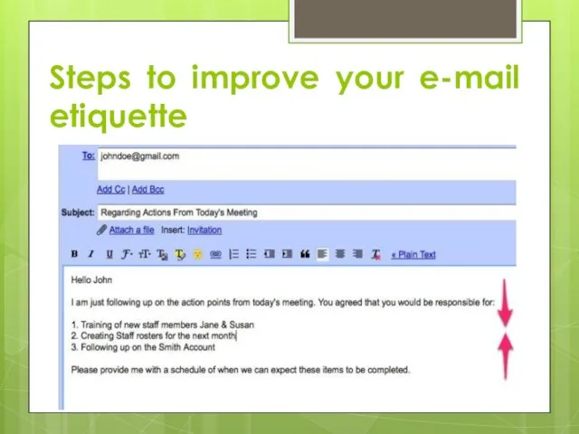 Steps to improve your e-mail etiquette