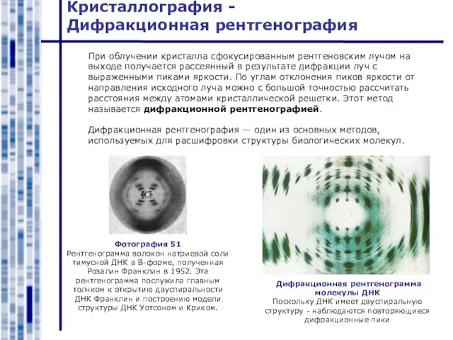 Кристаллография - Дифракционная рентгенография При облучении кристалла сфокусированным рентгеновским лучом на выходе