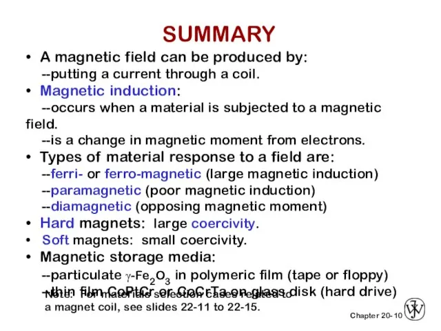 10 • A magnetic field can be produced by: --putting a current