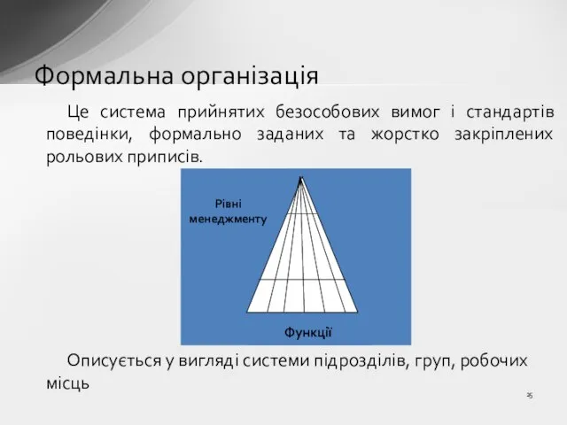 Це система прийнятих безособових вимог і стандартів поведінки, формально заданих та жорстко