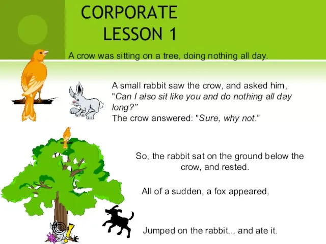 CORPORATE LESSON 1