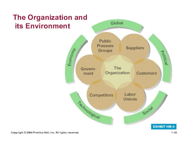 Copyright © 2004 Prentice Hall, Inc. All rights reserved. 1– The Organization