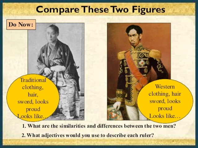 Compare These Two Figures 1. What are the similarities and differences between
