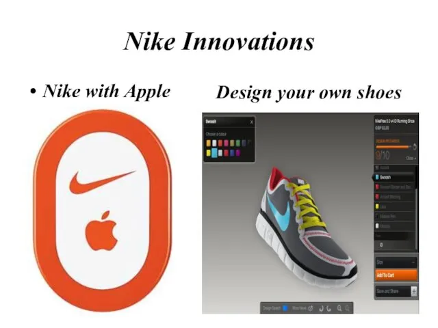 Nike Innovations Nike with Apple Design your own shoes