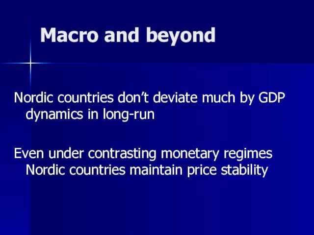 Macro and beyond Nordic countries don’t deviate much by GDP dynamics in