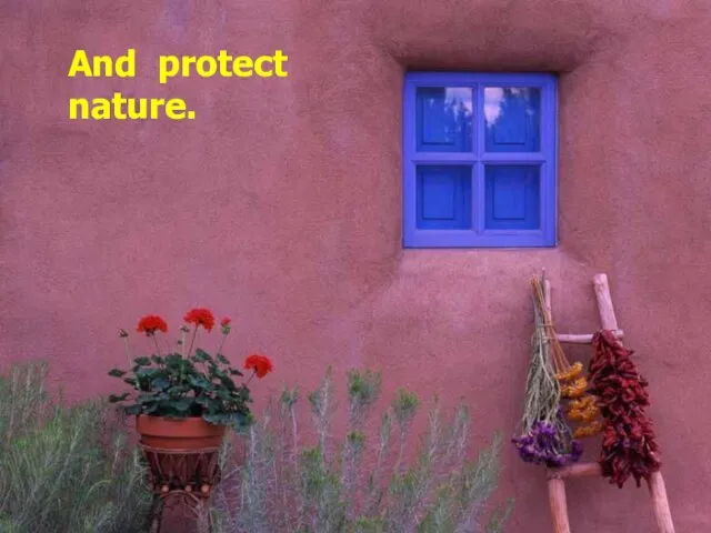 And protect nature.
