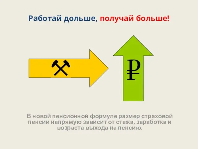 Работай дольше, получай больше! В новой пенсионной формуле размер страховой пенсии напрямую