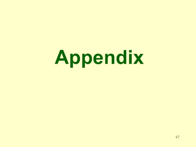 Appendix