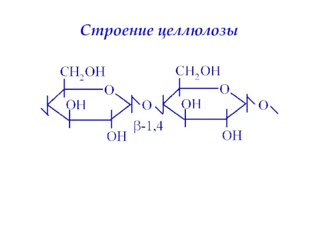 Строение целлюлозы