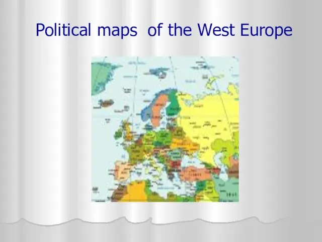 Political maps of the West Europe