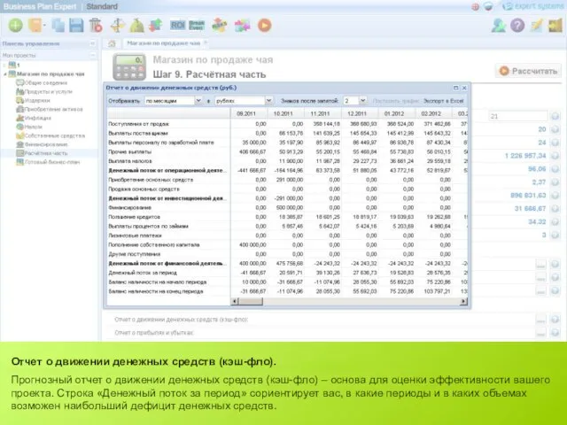 Отчет о движении денежных средств (кэш-фло). Прогнозный отчет о движении денежных средств