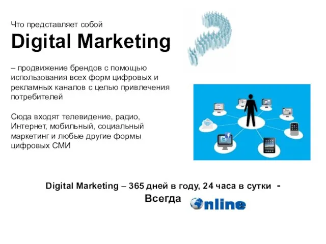 Что представляет собой Digital Marketing – продвижение брендов с помощью использования всех